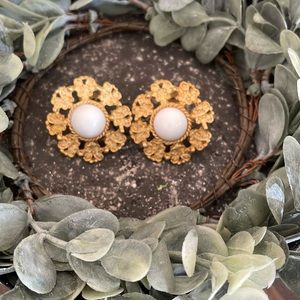 Vintage clip on earrings